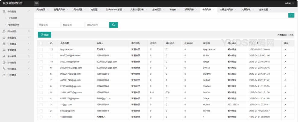 聚享值虚拟币养成+算力节点源码 带文本教程