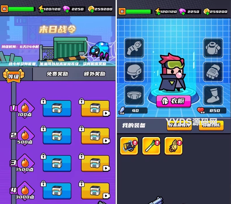 末日特工队源码 割草类微信DY小游戏源码 Cocos Creator 非逆向