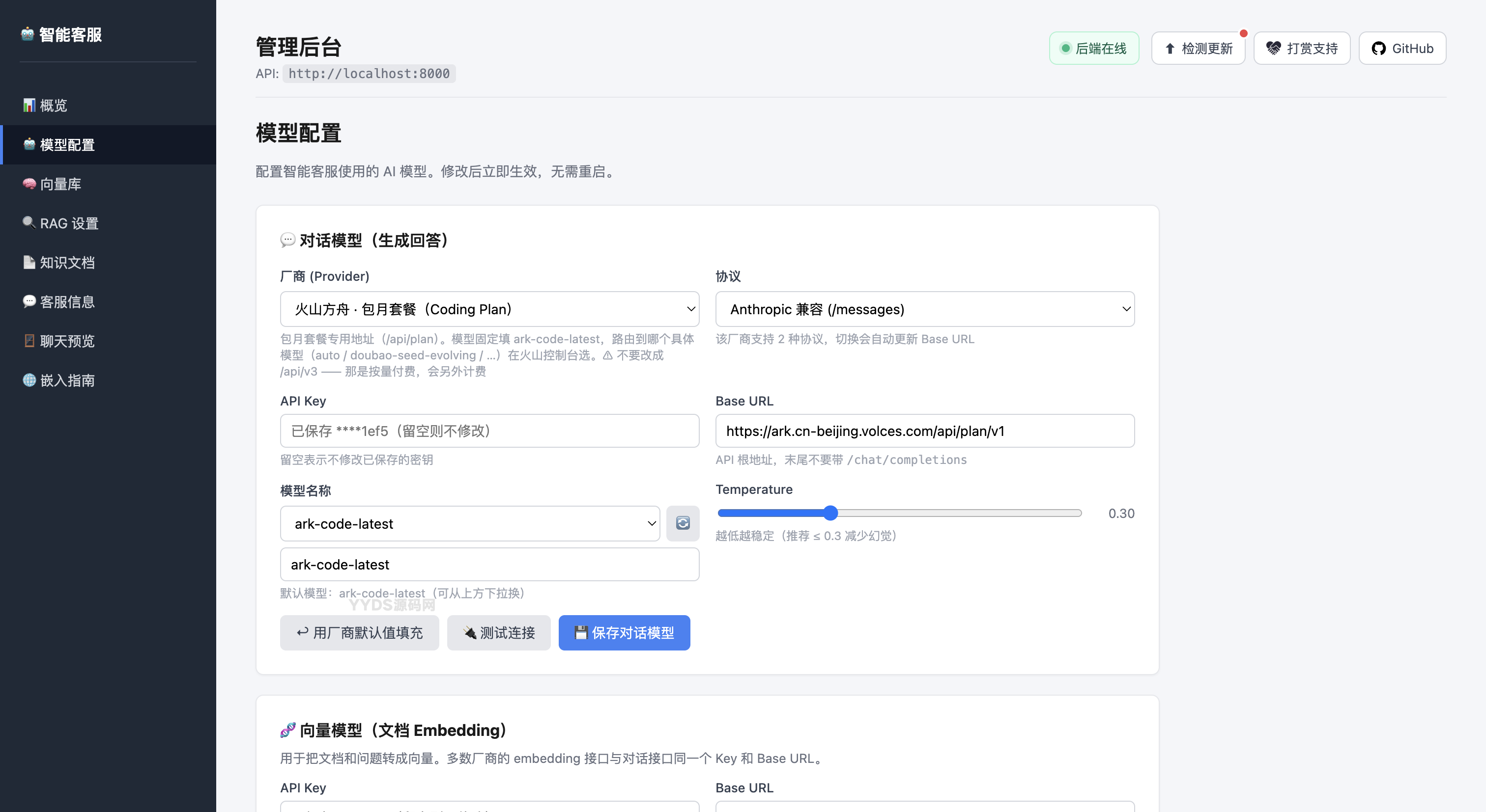 基于Python+RAG智能客服系统源码