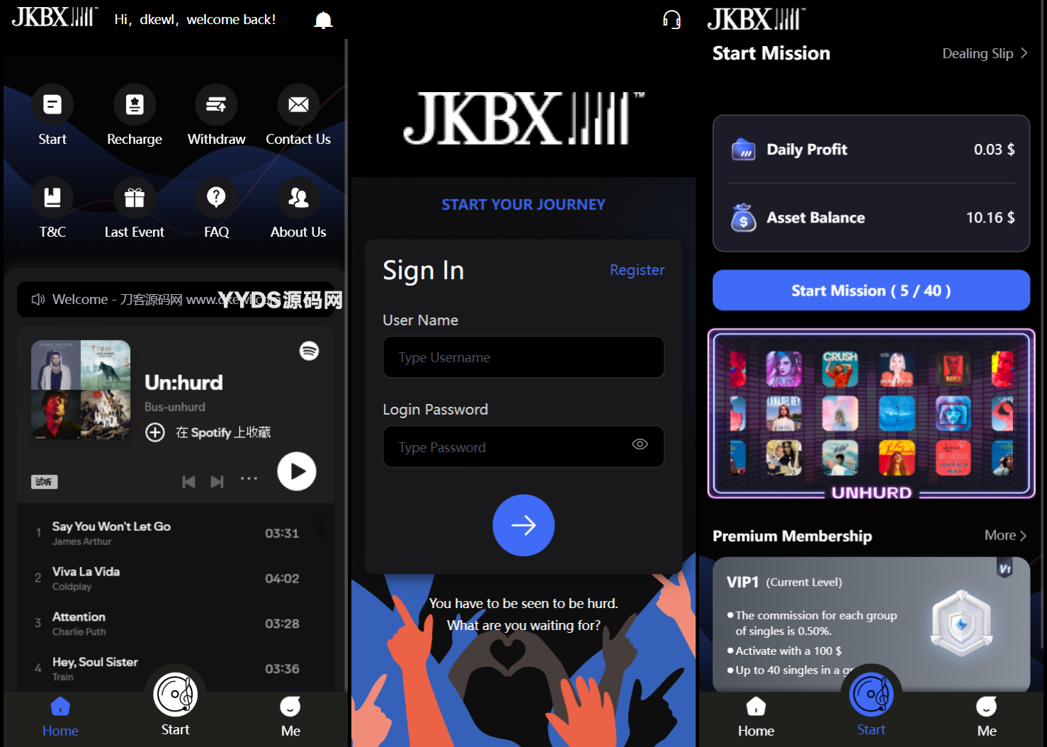 JKBX海外音乐抢单系统源码 Thinkphp框架 附教程