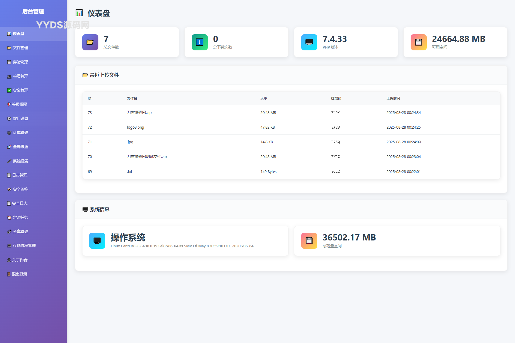 9月更新 临时文件快传系统源码 全开源附教程