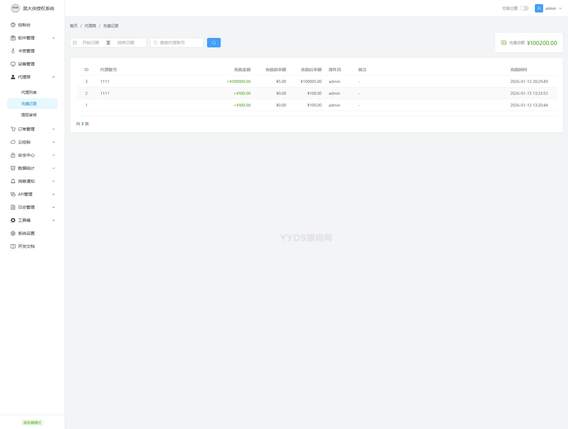 鼠大侠授权系统 V2.0